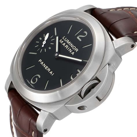 titanium panerai watch|luminor panerai price.